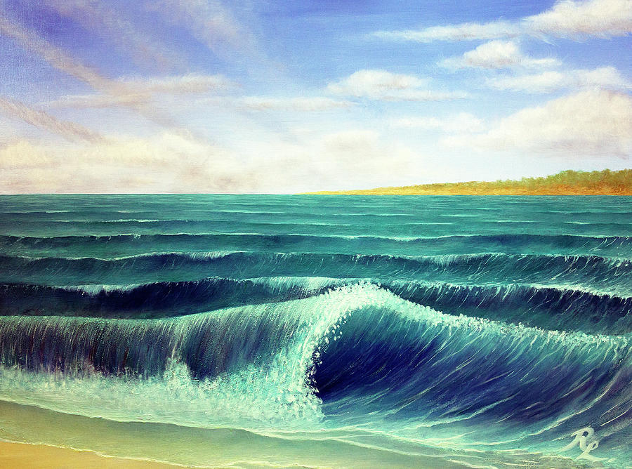 Waves Painting by Renee Logan
