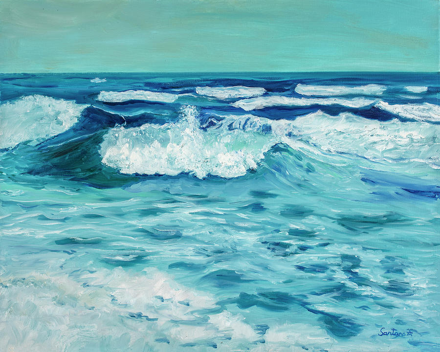 Waves Painting by Santana Star
