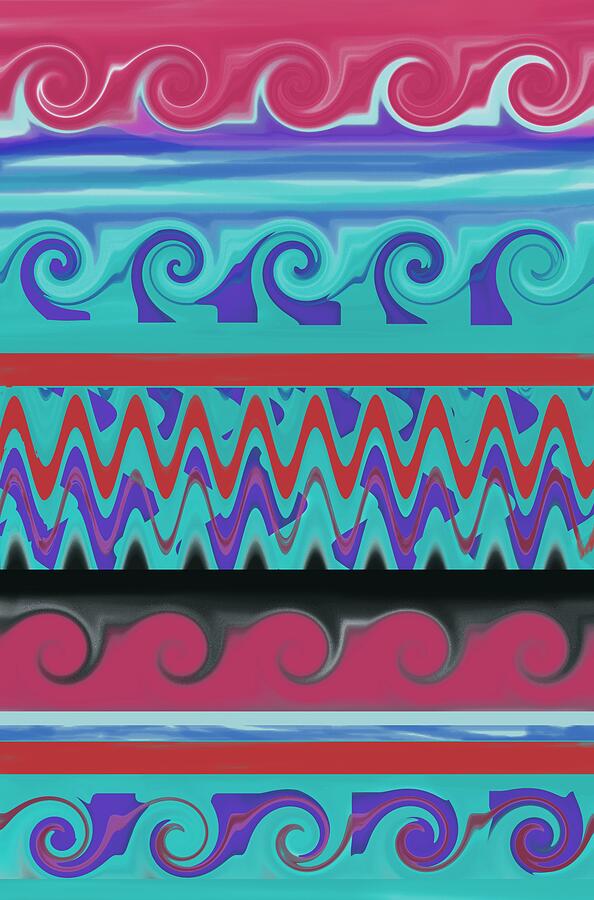 Waves Painting by Sonja Kraft