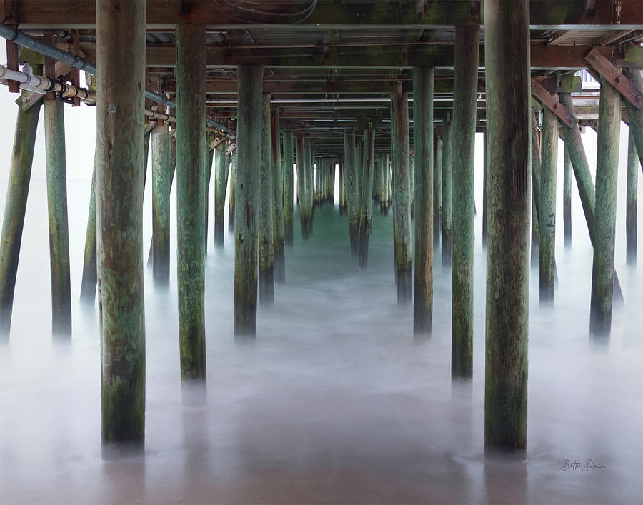 Pier Photograph - Waves Under the Pier by Betty Denise