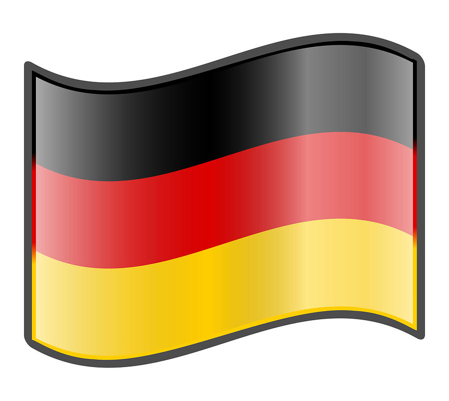 Waving Germany Flag Digital Art by A Z - Fine Art America