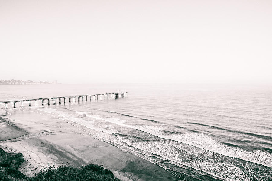 Wavy By Scripps Pier Photograph by Joseph S Giacalone
