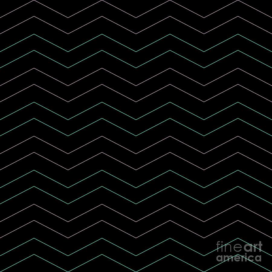 Wavy zig zag seamless pattern vector image. Digital Art by Sayed Ali ...