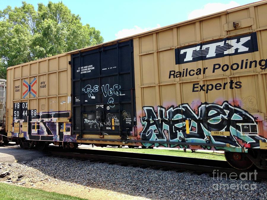 Waxhaw NC Train Graffiti  Photograph by Eunice Warfel
