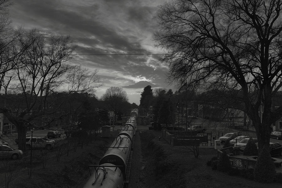 Waxhaw Train from Bridge Photograph by Daniel Brinneman