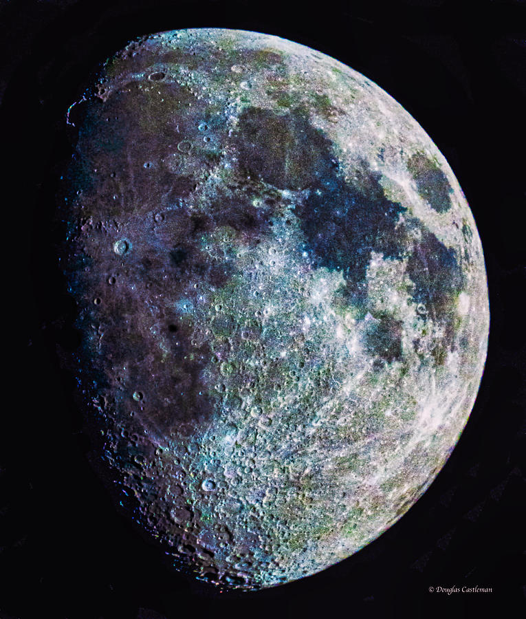 Waxing Crescent Moon Photograph