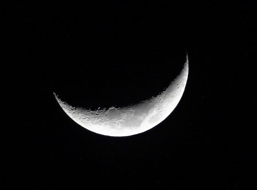 Waxing Crescent Moon Photograph by Lizette Tolentino