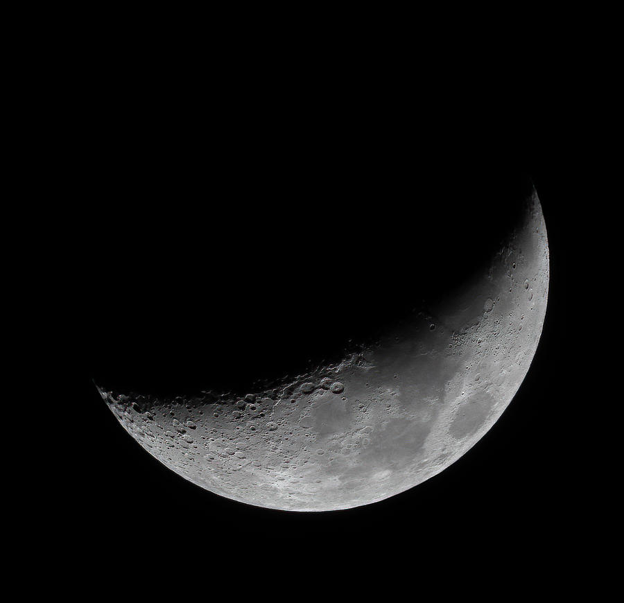 Waxing Crescent Moon Photograph by R Scott Duncan Fine Art America