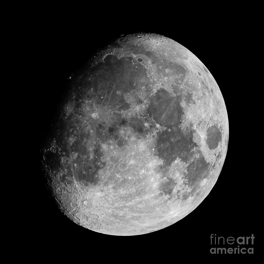 Waxing Gibbous Moon Photograph by Craig Shaknis