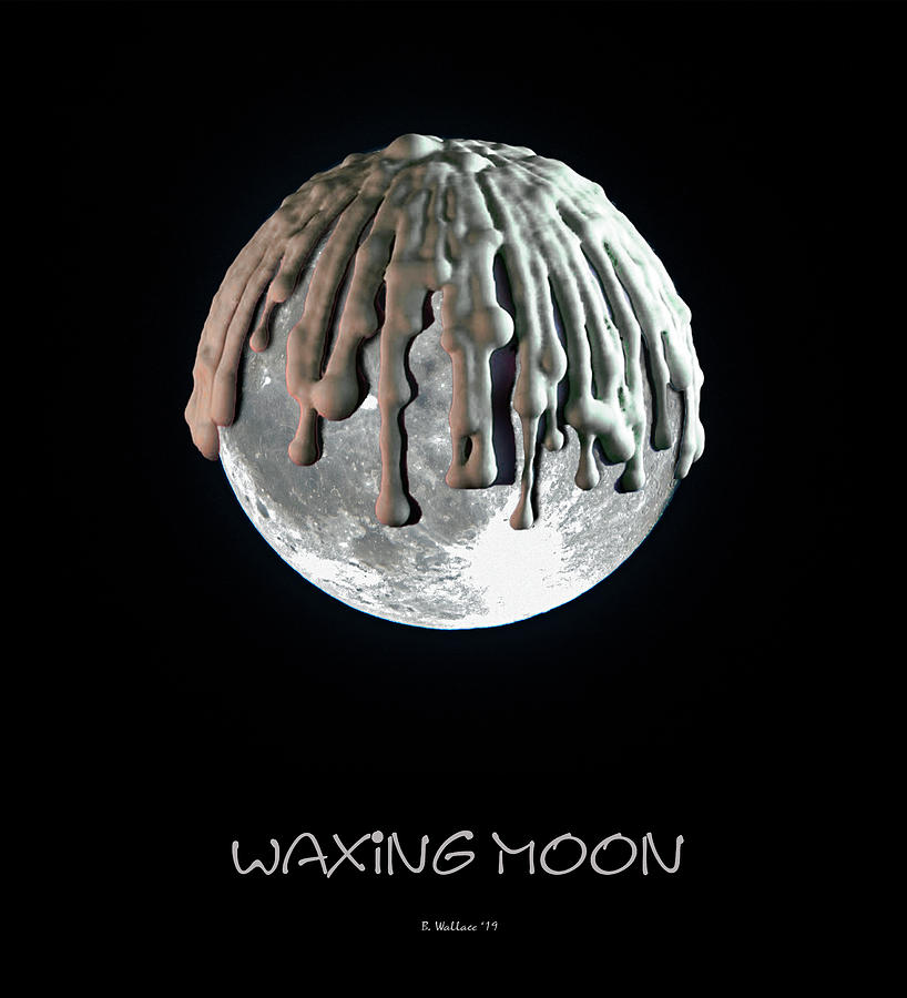 Waxing Moon Photograph by Brian Wallace