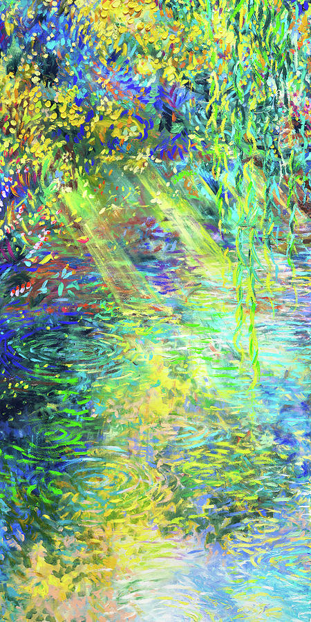Waxwillow Lagoon panel A Painting by Iris Scott