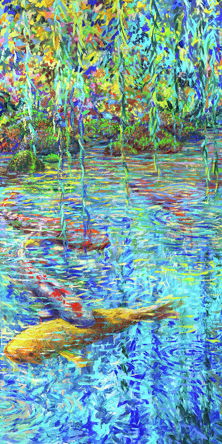 Waxwillow Lagoon panel B Painting by Iris Scott