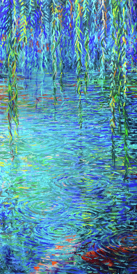 Fish Painting - Waxwillow Lagoon panel C by Iris Scott