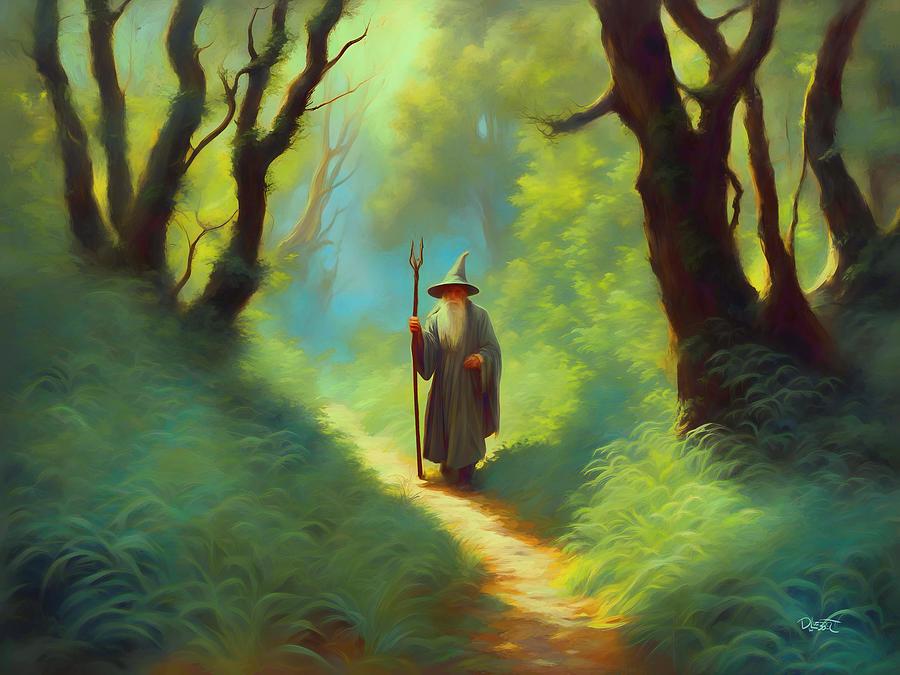 Way of the Wizard Digital Art by David Luebbert
