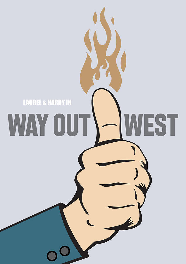 Way Out West - Alternative Movie Poster Digital Art by Movie Poster Boy