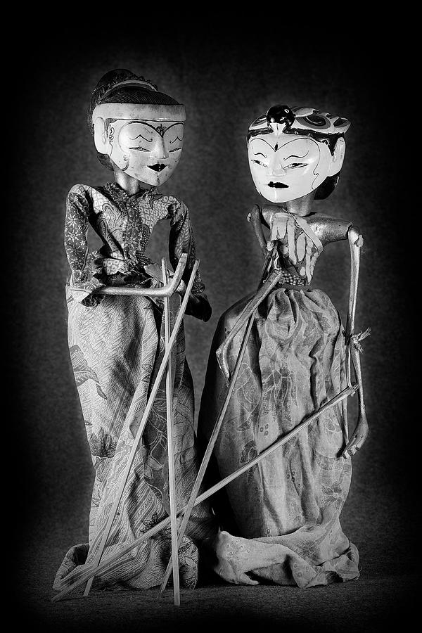 Wayang Golek puppets monochrome Photograph by Rudy Umans