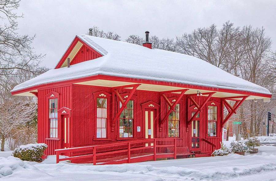 Wayland Train Depot Station Photograph by Juergen Roth