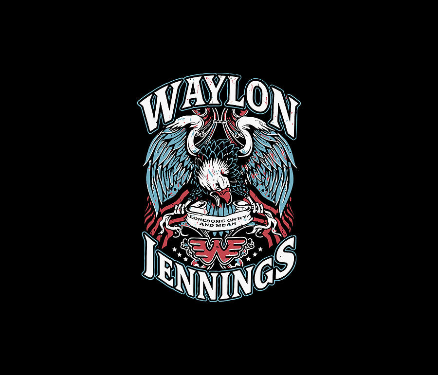 Waylon Jennings Digital Art by Rasya Atthar - Fine Art America