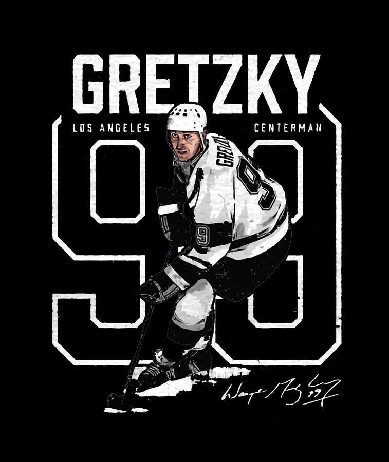 Wayne Gretzky Number Outline Digital Art by Kelvin Kent - Pixels