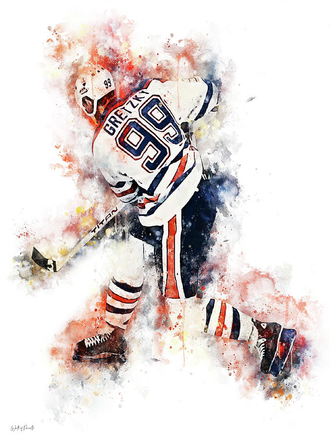 Wayne Gretzky Poster Digital Art by Jelle Veenstra