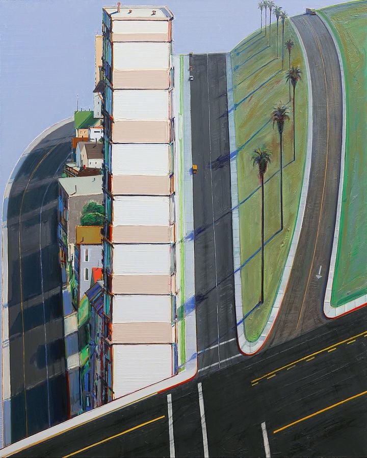 Wayne Thiebaud Palm Ridge Painting by Dan Hill Galleries