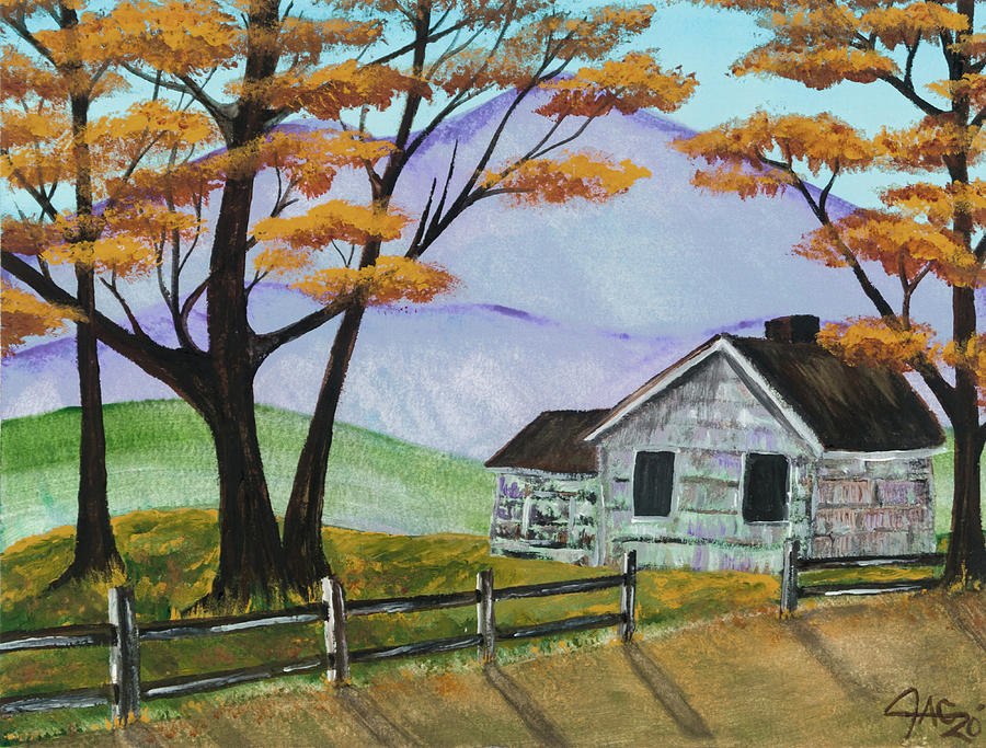 Wayside Cabin Painting by The GYPSY