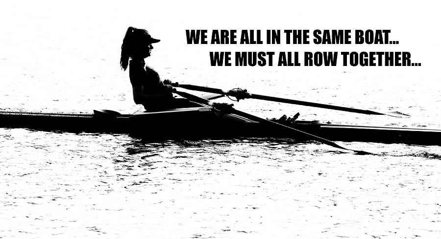 We Are All In The Same Boat Photograph by Bob Christopher