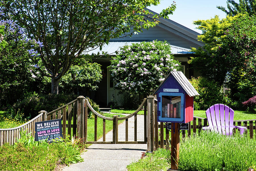 We Believe and Little Library Photograph by Tom Cochran