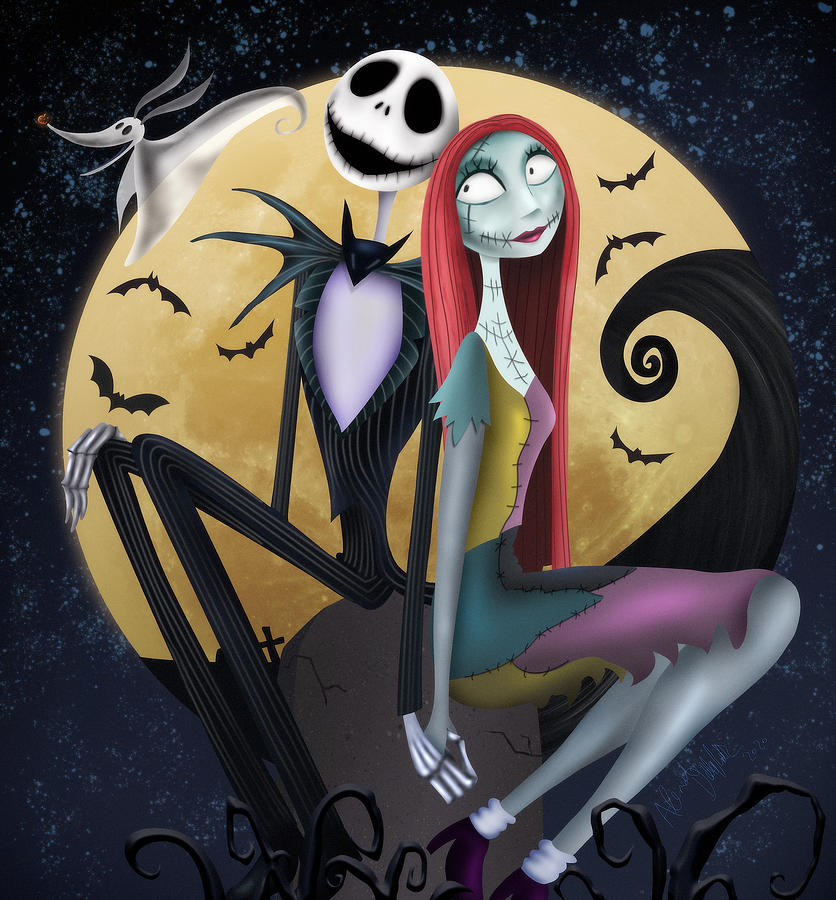 Halloween Drawing - We belong together... by Alessandro Della Pietra