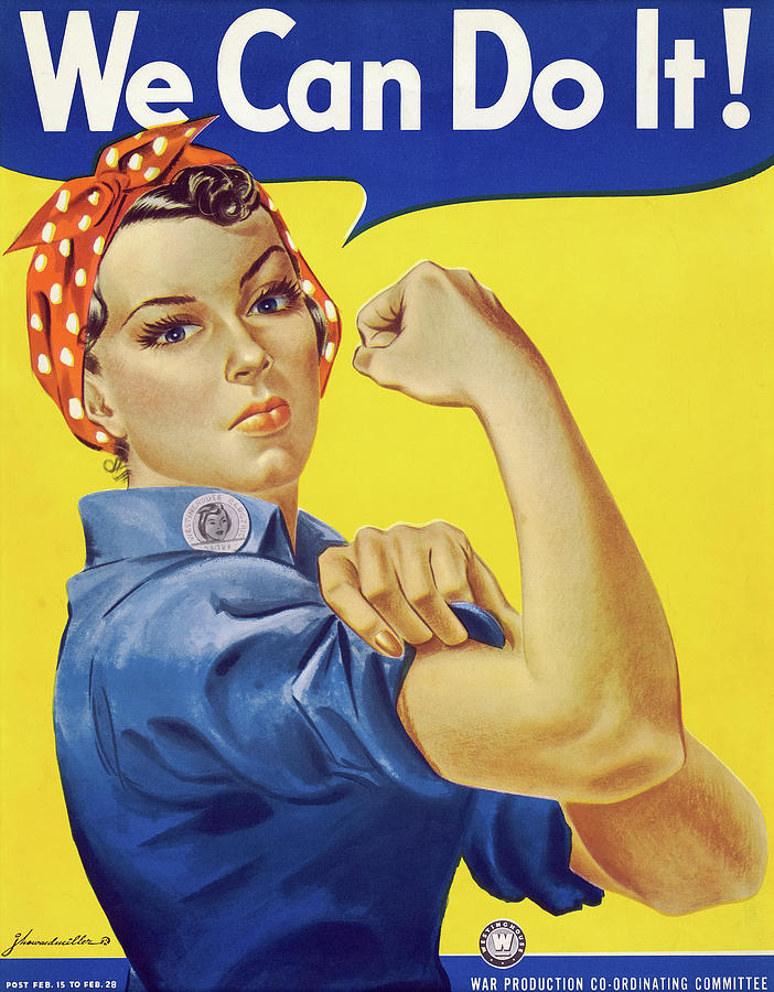 It Movie Painting - We Can Do It - Rosie The Riveter  by American School
