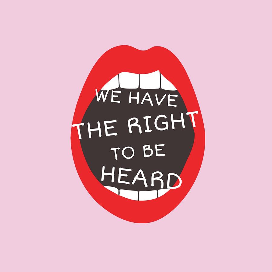 We have the right to be heard Drawing by Wiston Casco