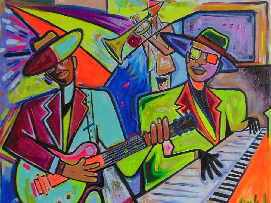 We Just Jamming Painting by Emery Franklin