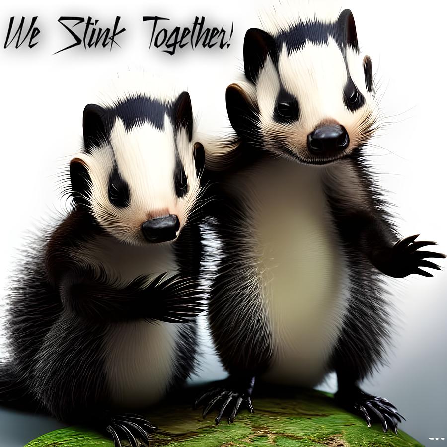 We Stink Together Digital Art by Beverly Read