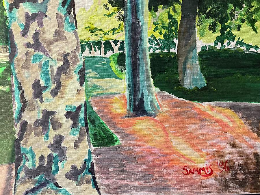We Three Trees Painting by Sarah Sammis