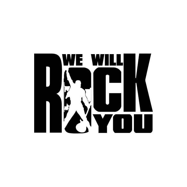 Слушать рок ю. We will Rock you. Queen we will Rock you. Квин we will Rock you. Will Rock логотип.