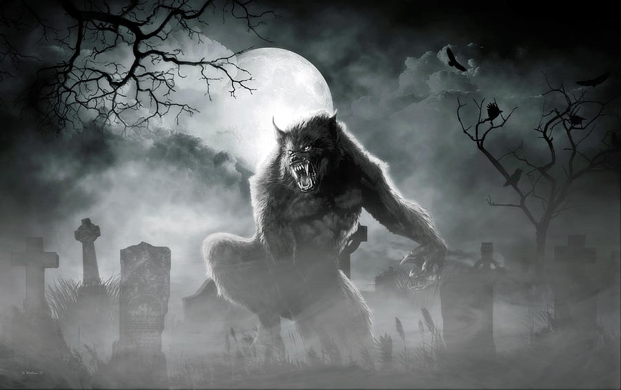 Werewolf  Digital Art by Brian Wallace