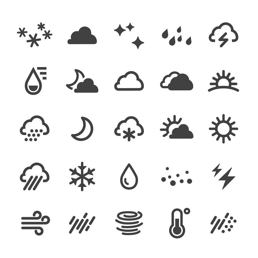 Weather Icons - Smart Series Drawing by -victor-