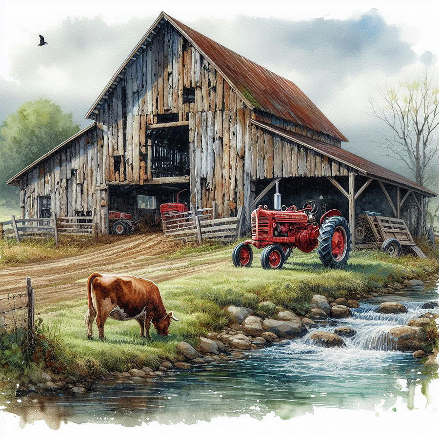 Weathered American Farm IV Digital Art by David Letts Weathered American Farm IV Digital Art by David Letts