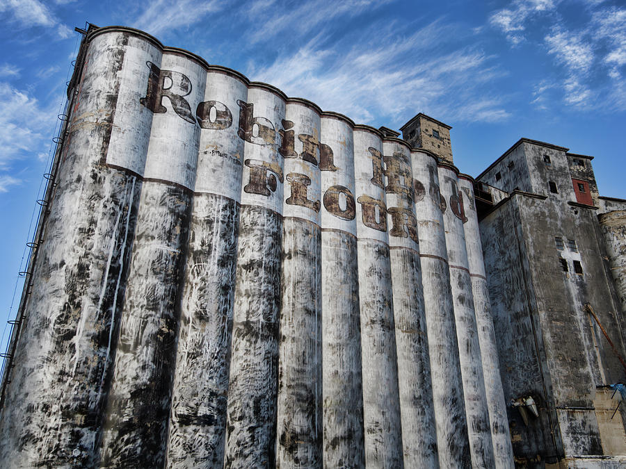 Weathered And Abandoned Grain Elevator Photography Photograph