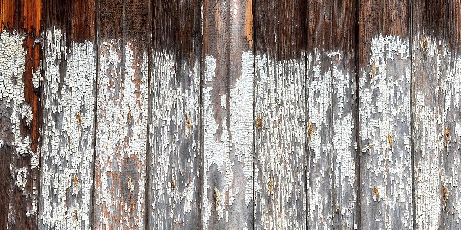 Weathered and Painted Wood Photograph by Jerry Sodorff