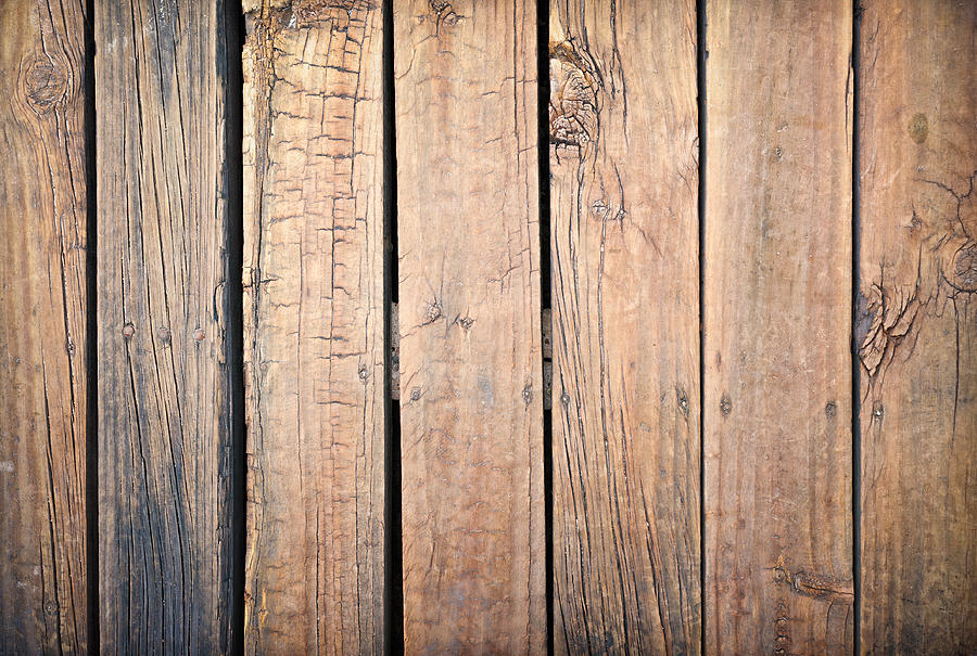Weathered and Rough Old Wooden Planks Photograph by Georgeclerk