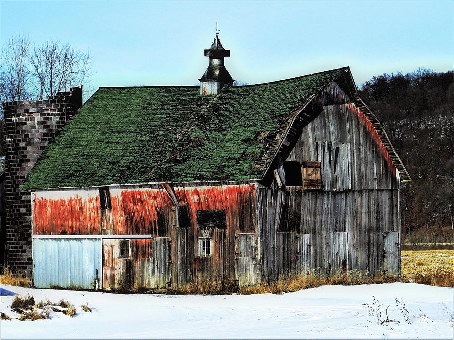Weathered Barn of Many Colors Photograph by Lori Frisch