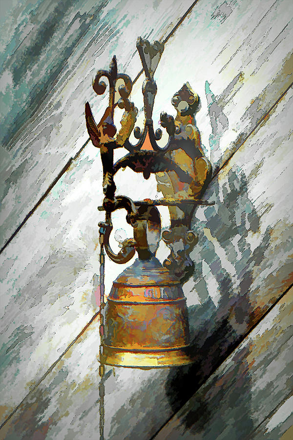 Weathered Brass Bell Photograph by Jerry Griffin