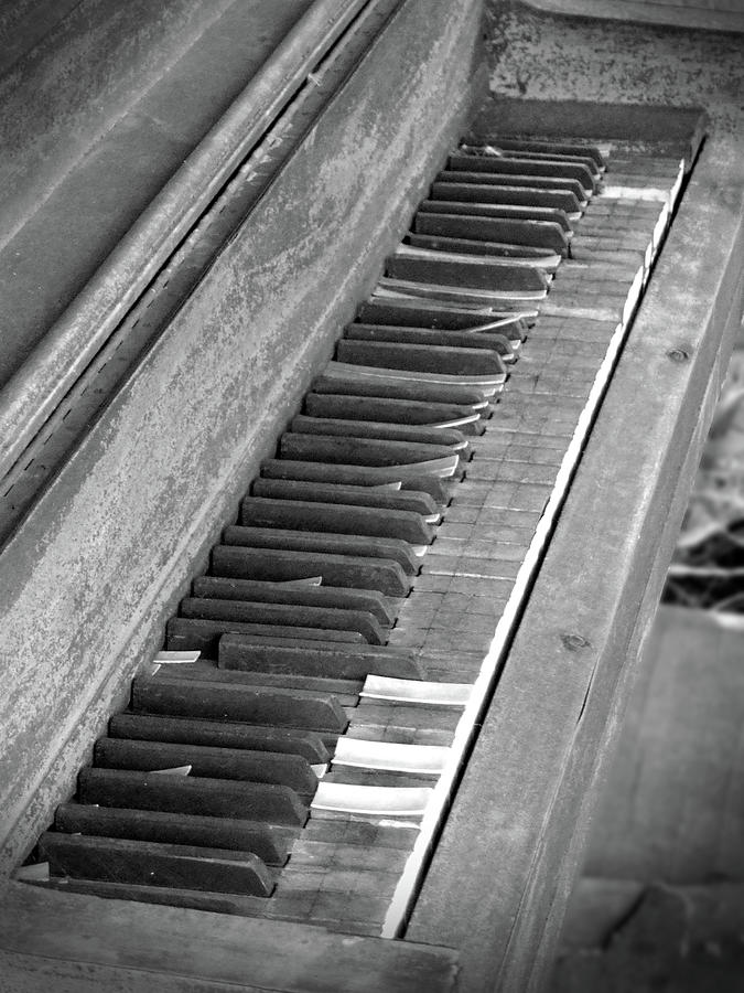 Weathered Piano 3 Photograph by Mike McGlothlen