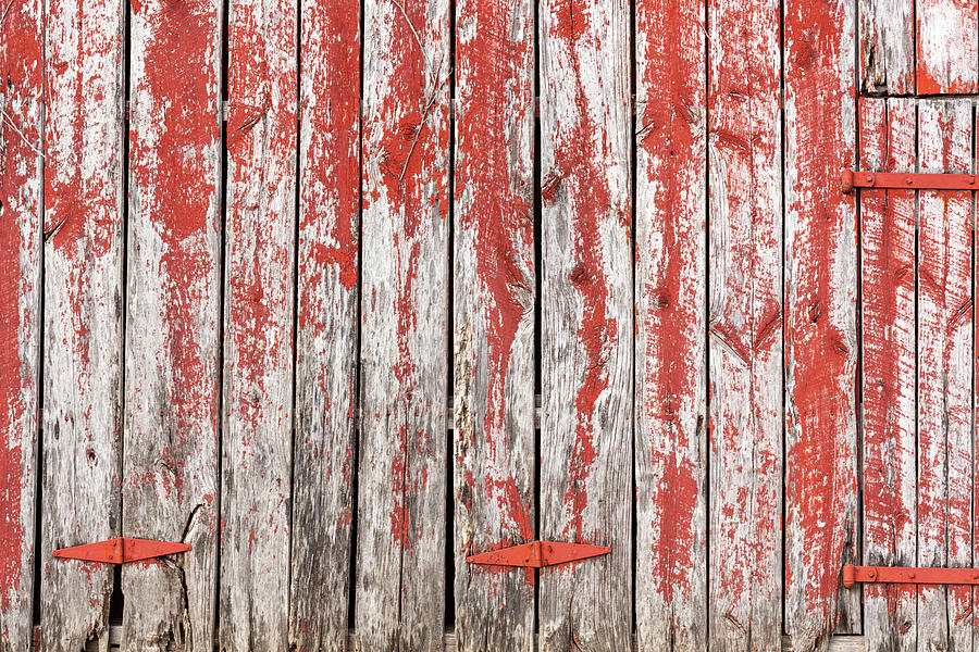 Weathered Red Paint Photograph by Liz Albro