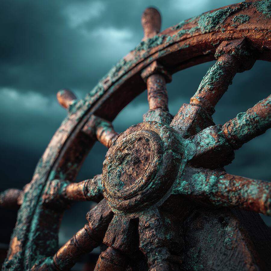 Weathered Ships Wheel - Ghosts of the Sea Digital Art by Matthias Hauser Weathered Ships Wheel - Ghosts of the Sea Digital Art by Matthias Hauser