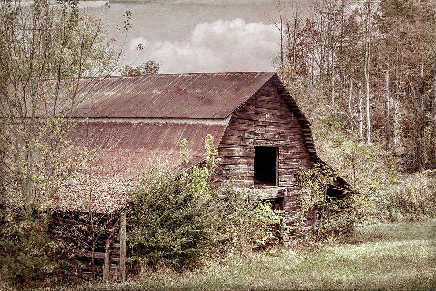 Weathered Vintage Wood Barn Photograph by Debra and Dave Vanderlaan