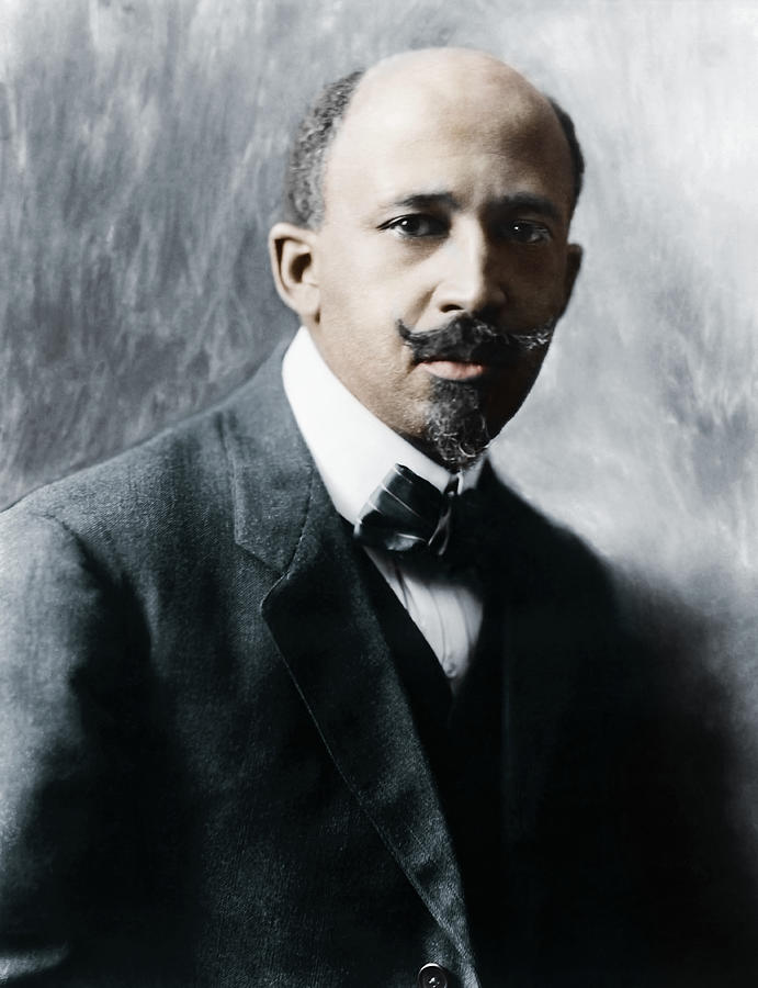 WEB Du Bois Portrait - 1918 - Colorized Photograph by War Is Hell Store