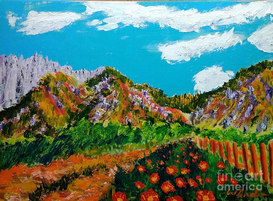 Weber Canyon Painting by Walt Brodis