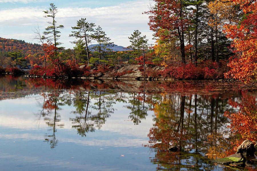 Webster Lake Fall Photograph by Betty Pauwels